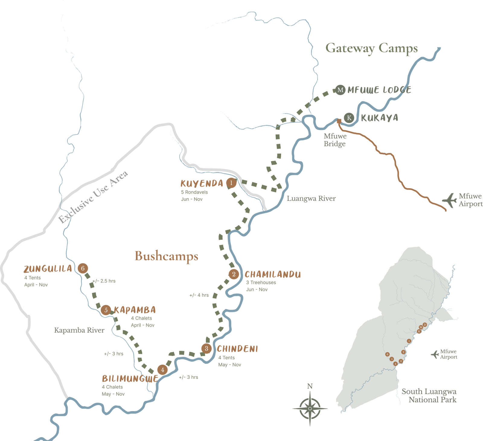 Bushcamp circuit map